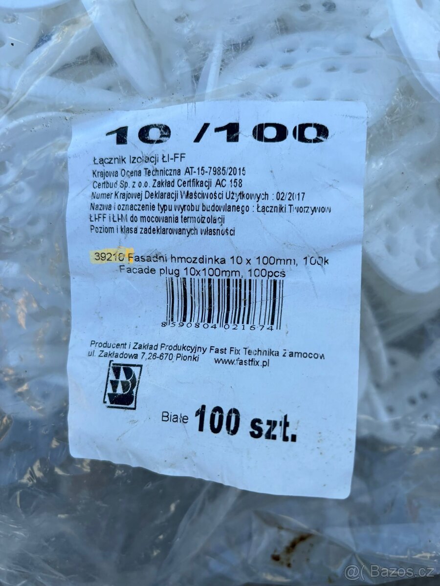 Fasádní hmoždinka 10/100 - 2