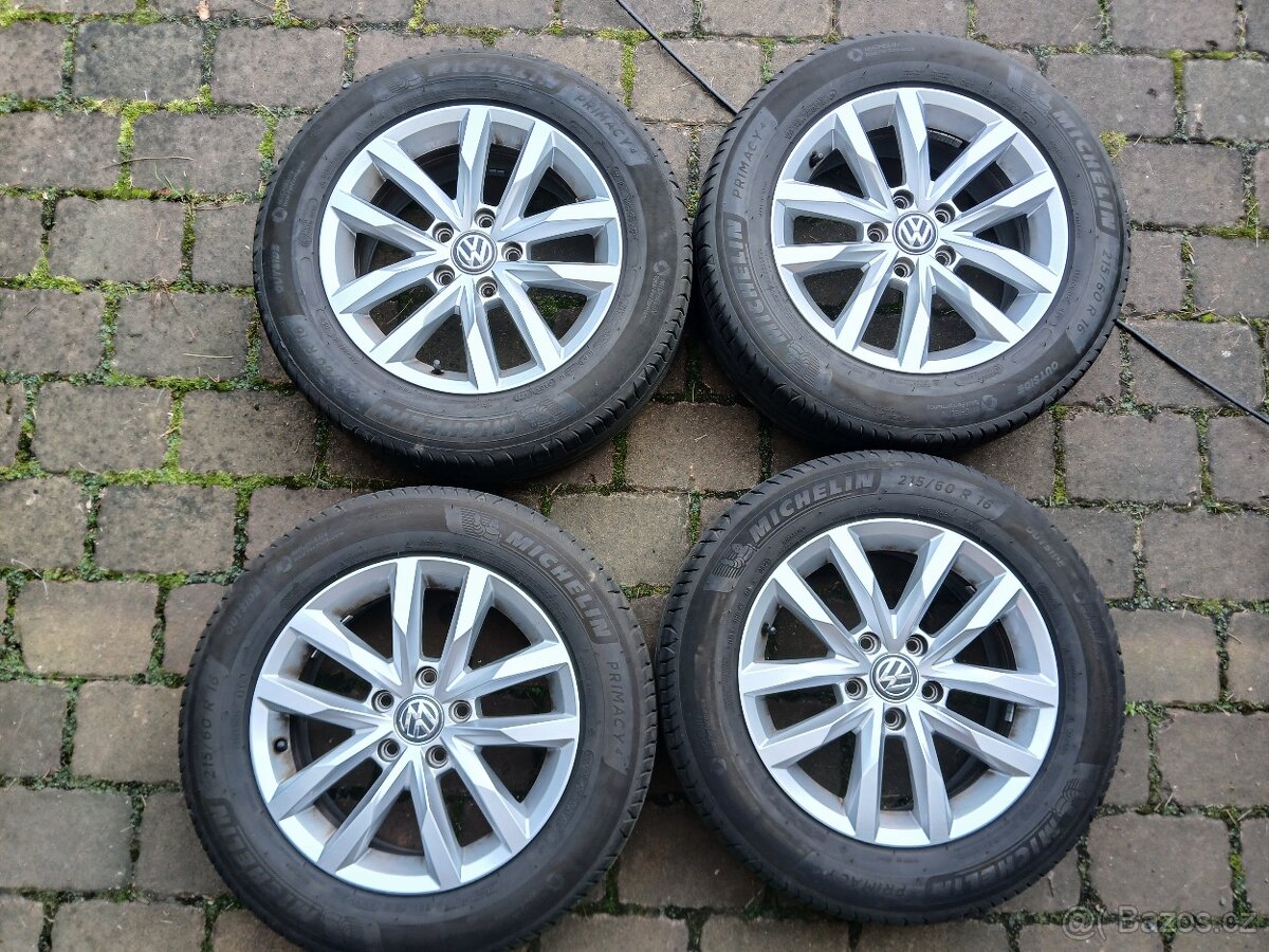 ALU kola,sada, originál VW,model SEPANG,215/60 R16,5x112,TOP - 2