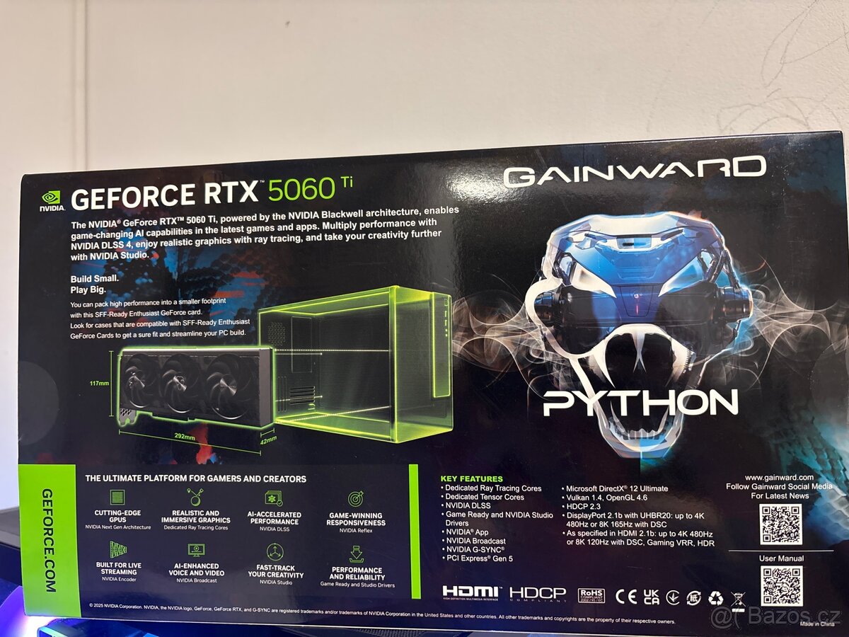 GeForce RTX 5060 Ti 16GB Gainward – záruka, možnost výměny - 2