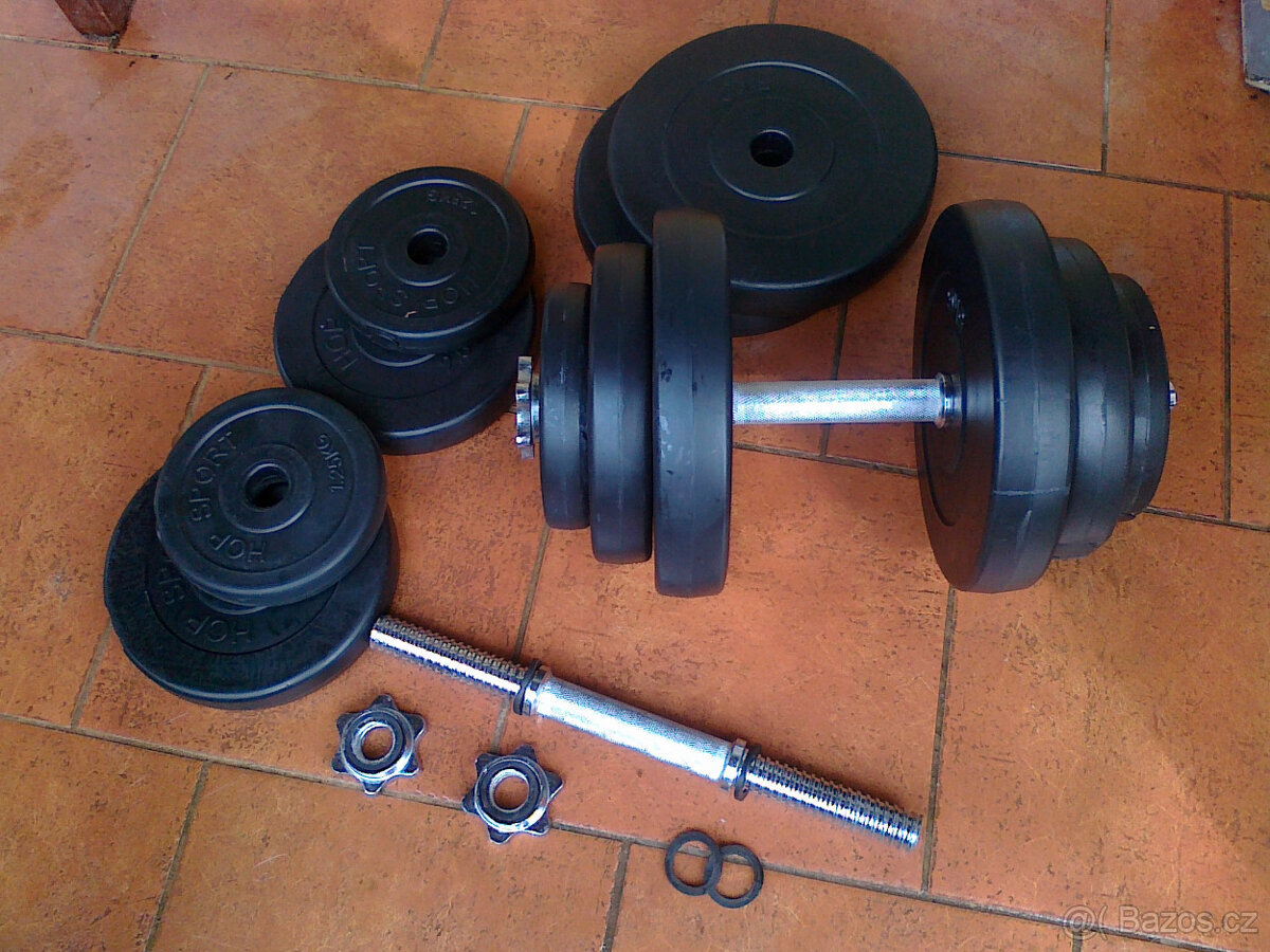 činky 2x20kg - nové - 2