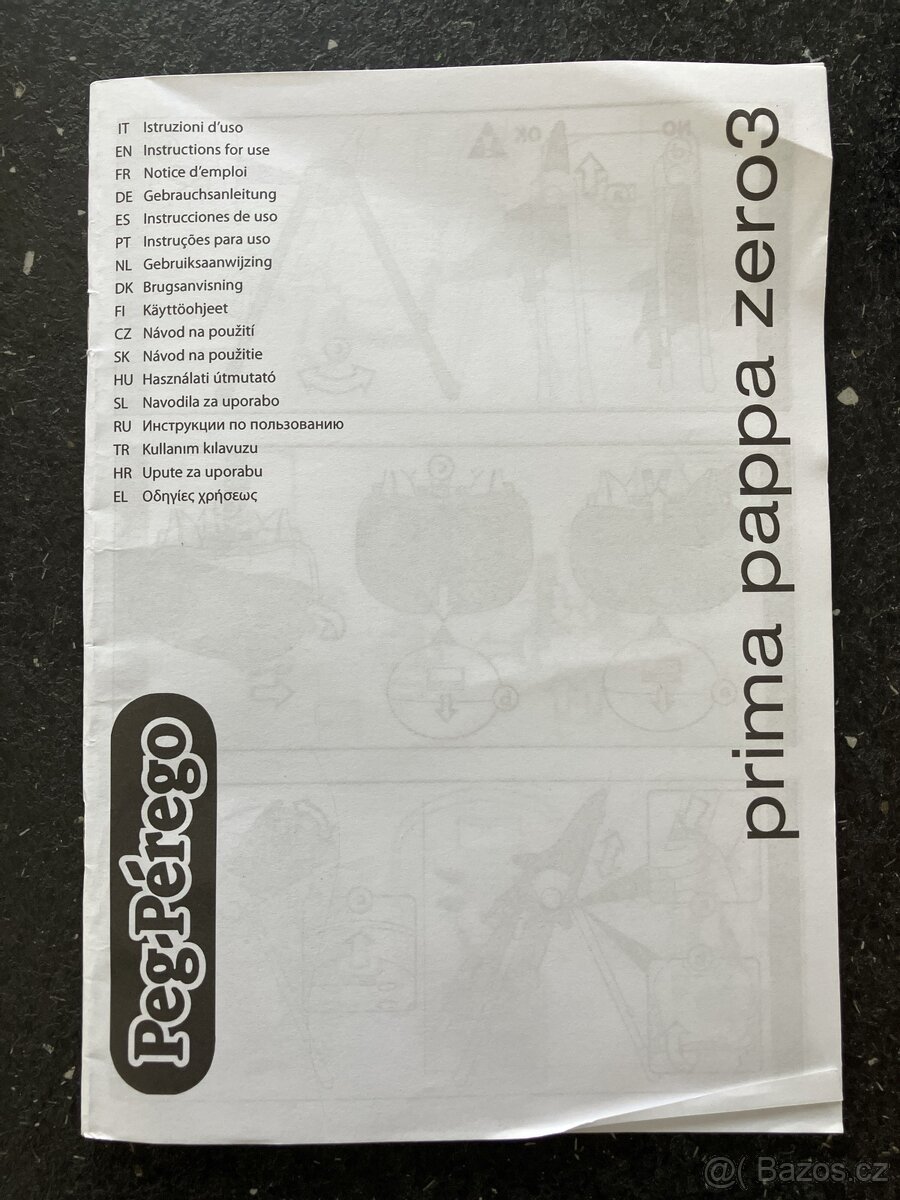 Sedacka pro mimino, kůže zn. Peg-Pérego - 2