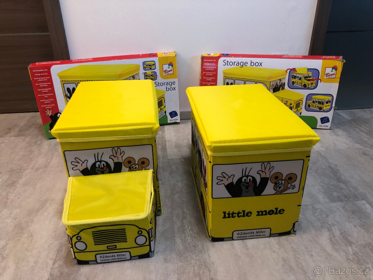 Krtek Krabice na hračky - Krteček Autobus Bino Olymp Klatovy - 2