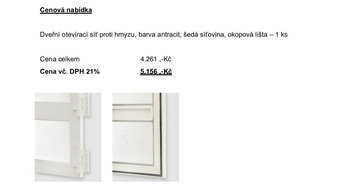 Nová, otevírací síť proti hmyzu - 2