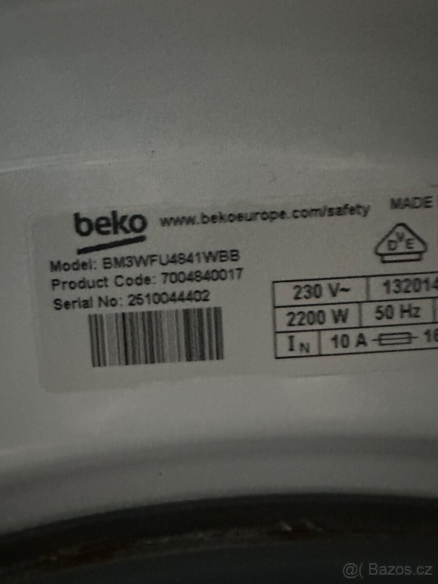 Pračka Beko - k opravě nebo na díly - 2