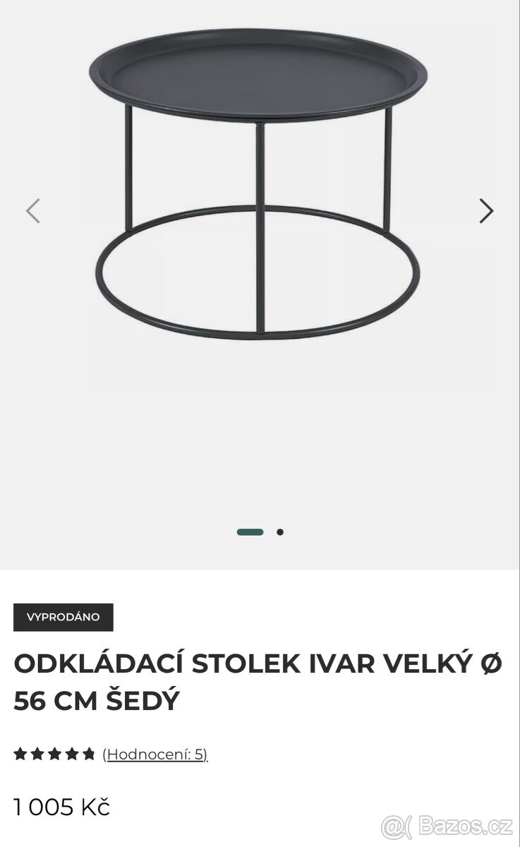 cerny odkladaci stolek - 2