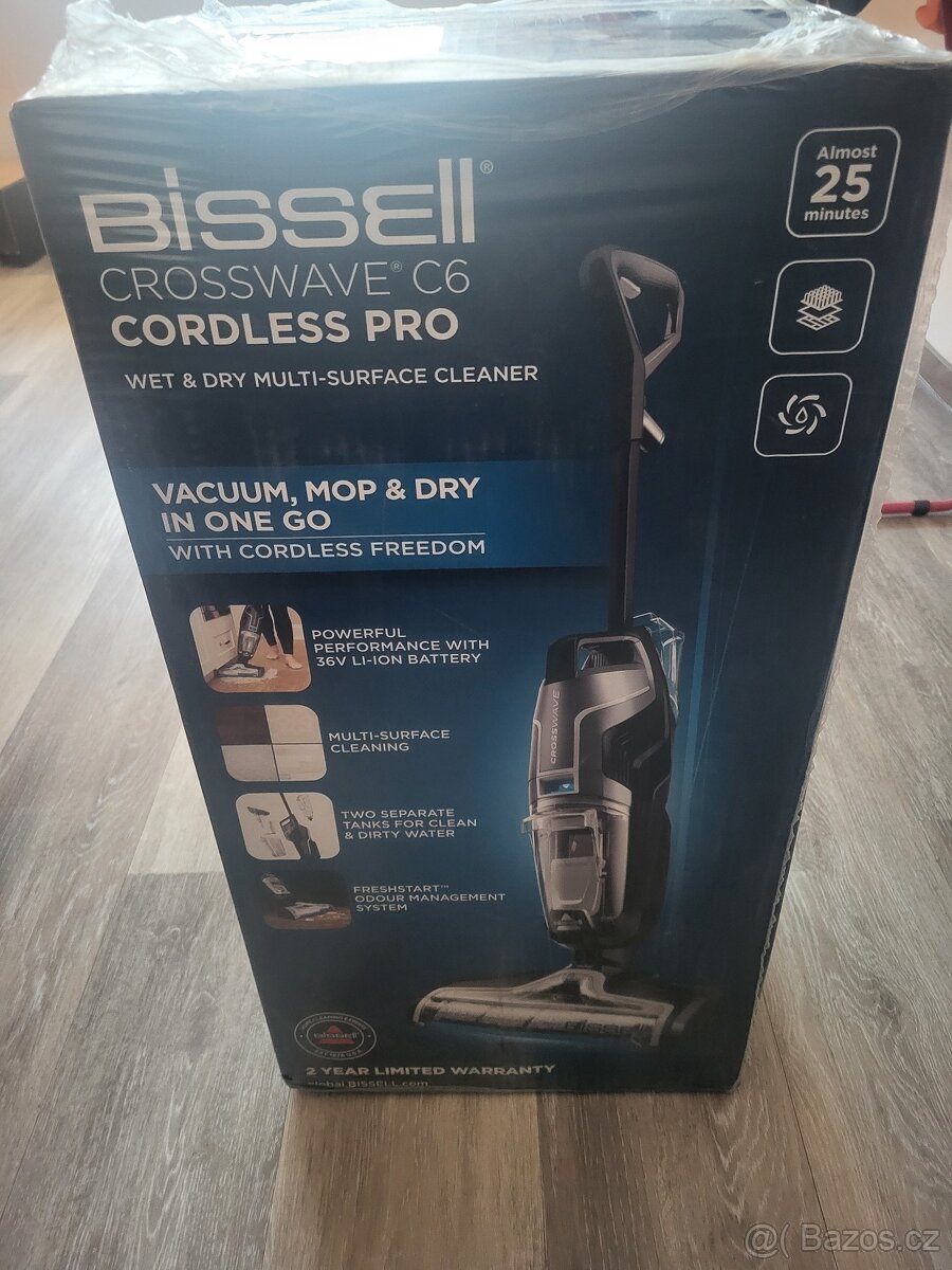 Tyčový vysavač Bissell CrossWave C6 CordlessPro 3570N - 2
