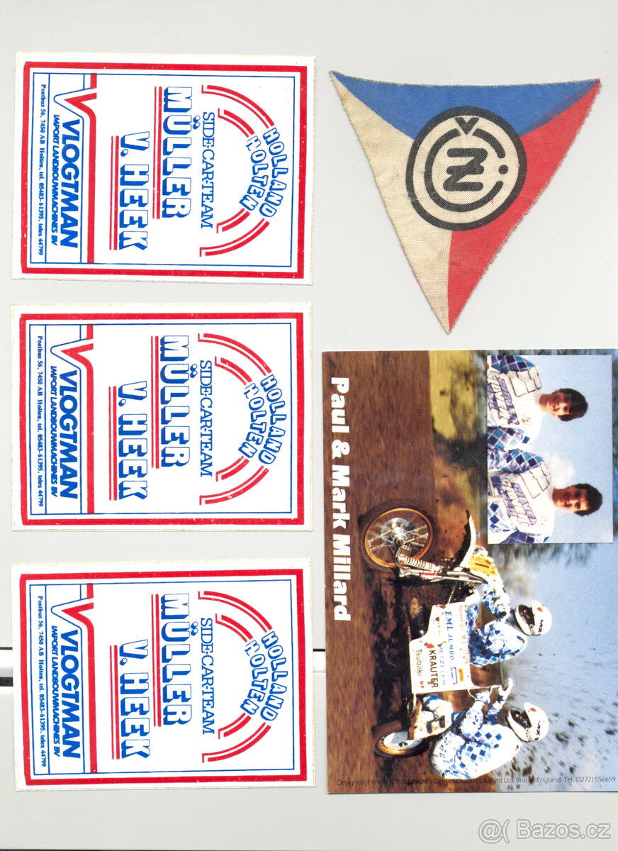 Samolepky nášivky Jawa ČZ sběrné suroviny ABC NDR - 2