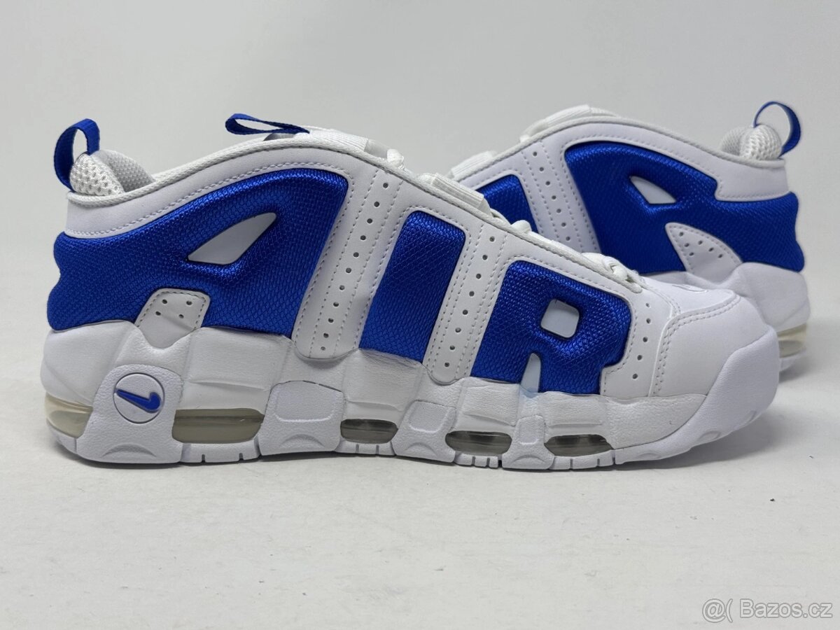 Nike Air More Uptempo Low White Hyper Royal vel.44/28cm - 2
