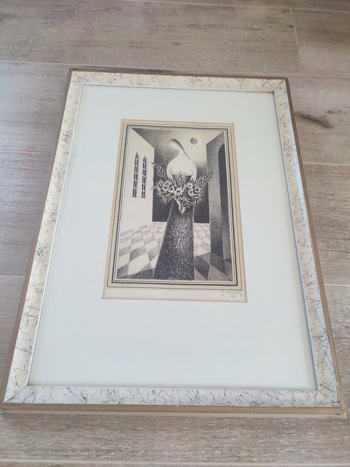 Obraz "Žena s květy" - František Malý - 2