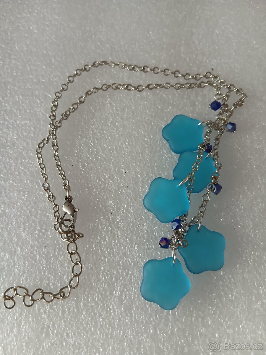 Starý retro náhrdelník bižuterie - 2