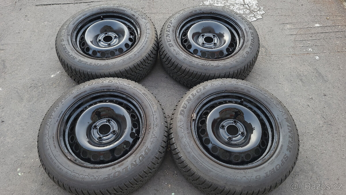 Téměř NOVÁ zimní kola 15" 4x100 Renault Megane, Scenic - 2