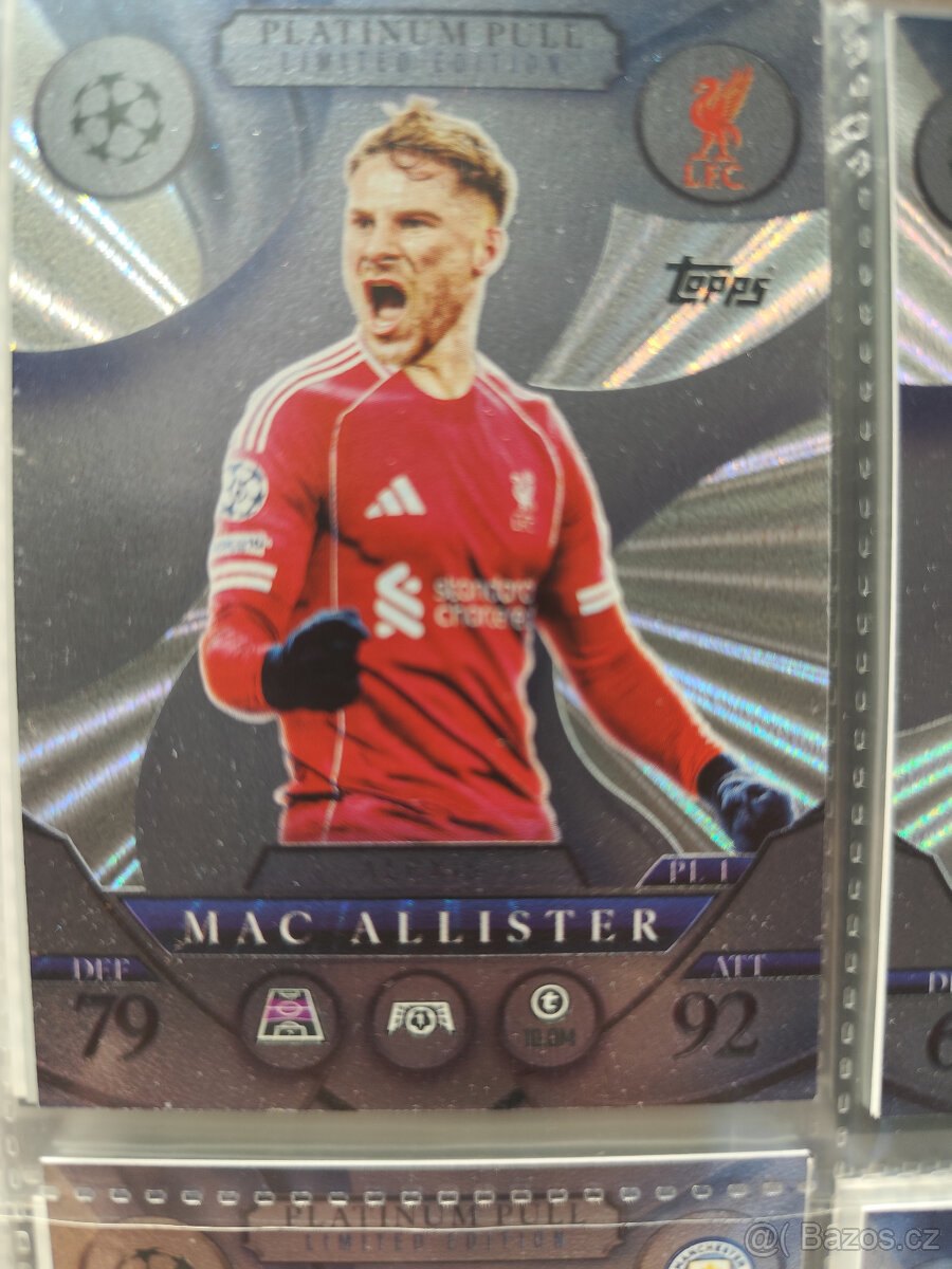 Fotbalové kartičky Match Attax 2025/26 Platinum limit editio - 2