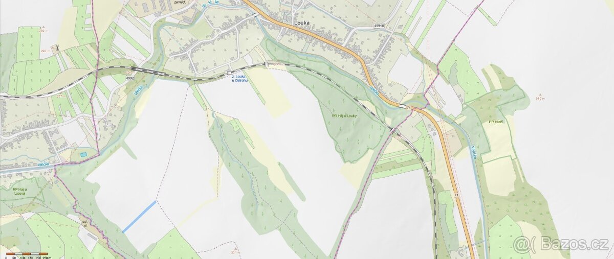 Prodej orné půdy v kú Louka u Ostrohu 0,35 Ha - 2