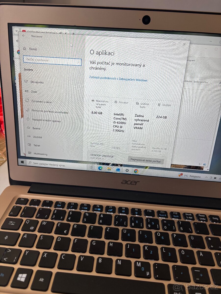 Acer notebook ružovy - 2