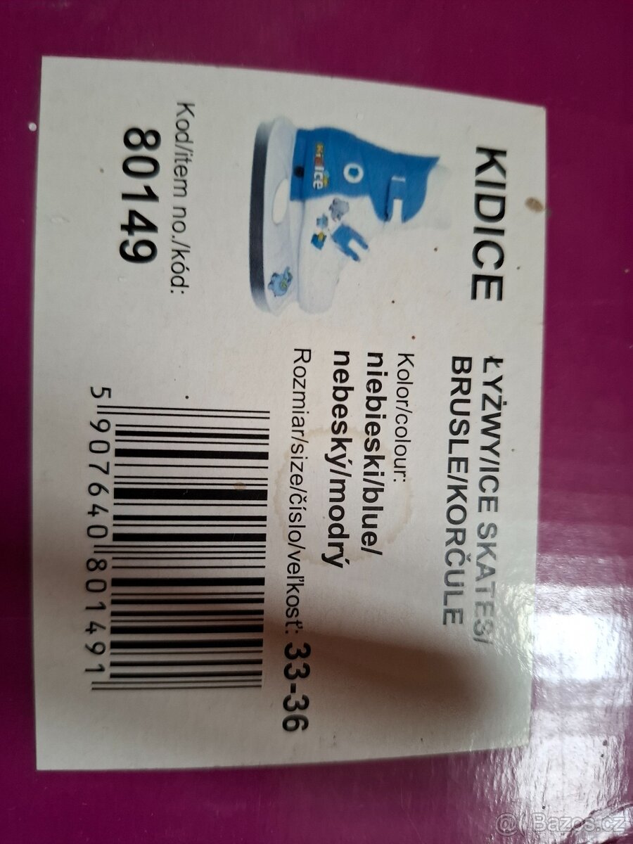 Prodam dětské brusle vel. 33-36 - 2