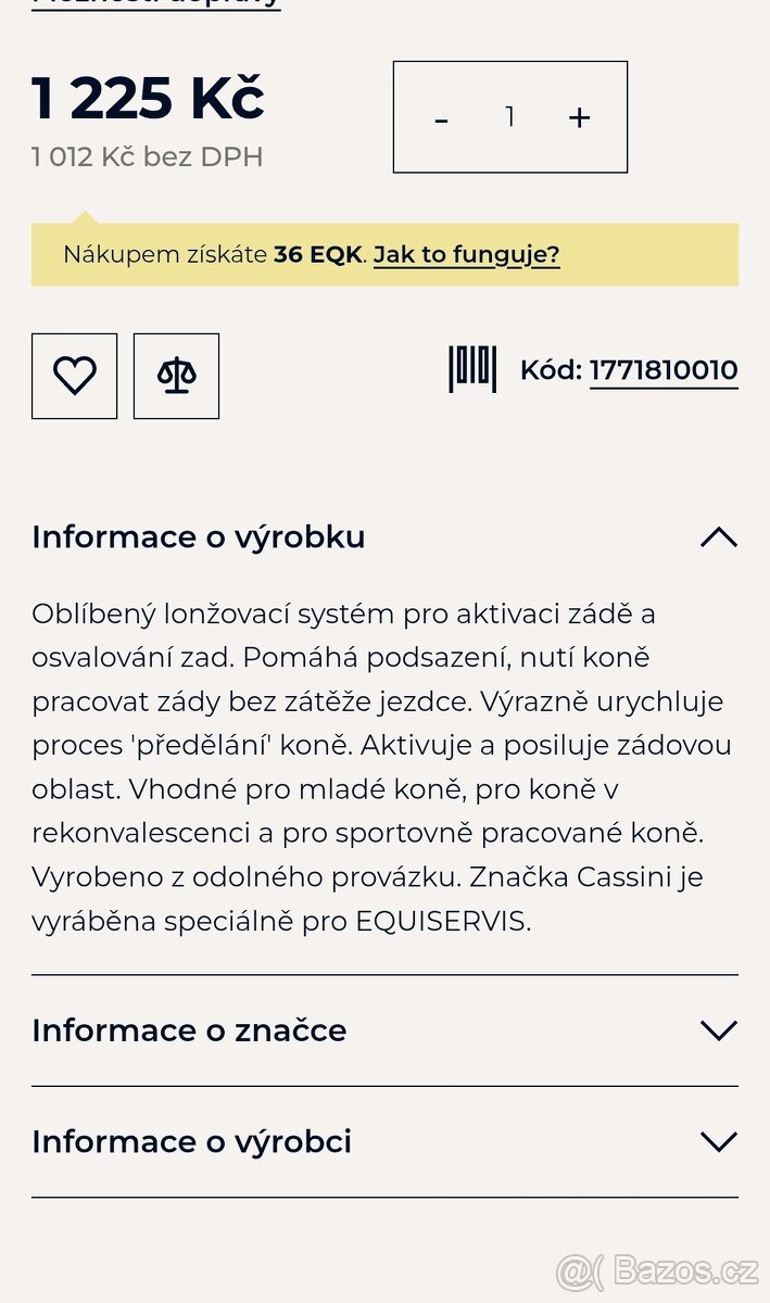 Lonžovací postroj - 2