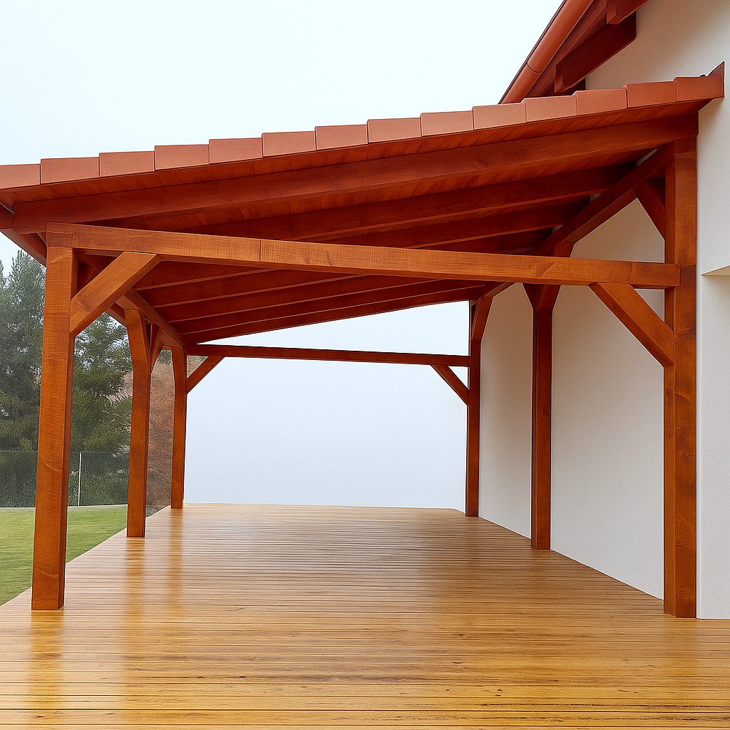 Dřevěná pergola 5,5 x 4,3 m - 2