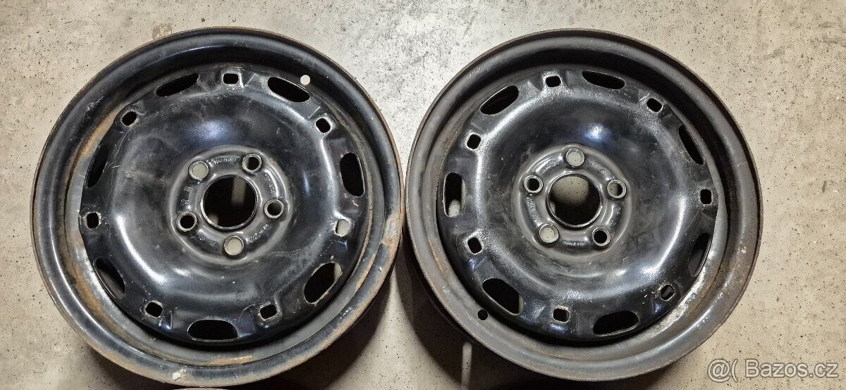 Plechové disky Škoda Fabia 5x100 5x14 ET35 6Q0 601 027 C - 2