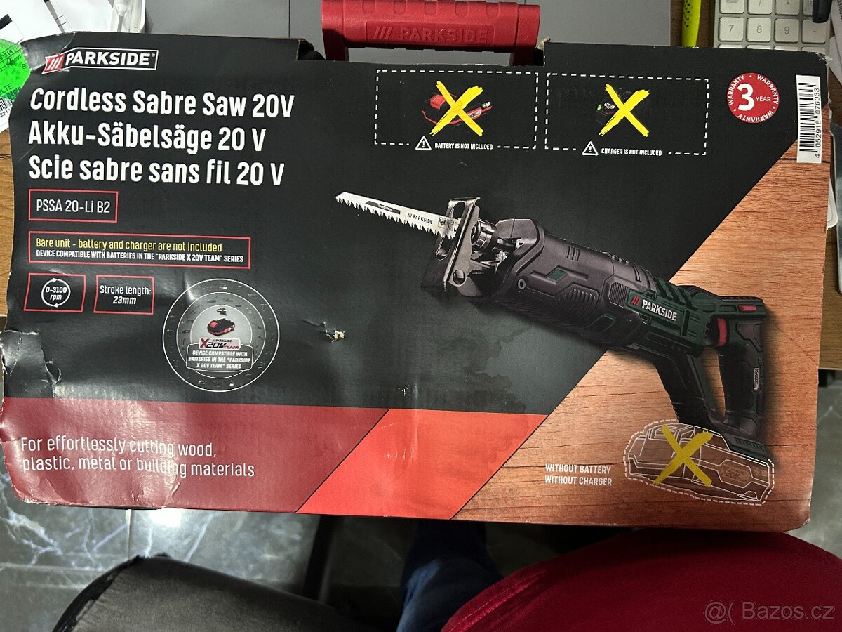 Aku pila ocaska PSSA 20-Li B2, nová, zabalená, 3 roky záruka - 2