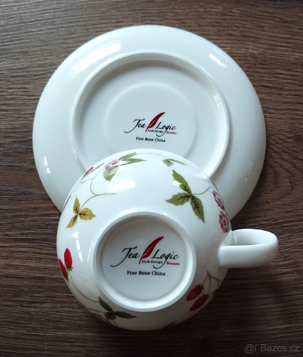 NOVÝ čajový set - šálek a podšálek TeaLogic Ela B. Design - 2