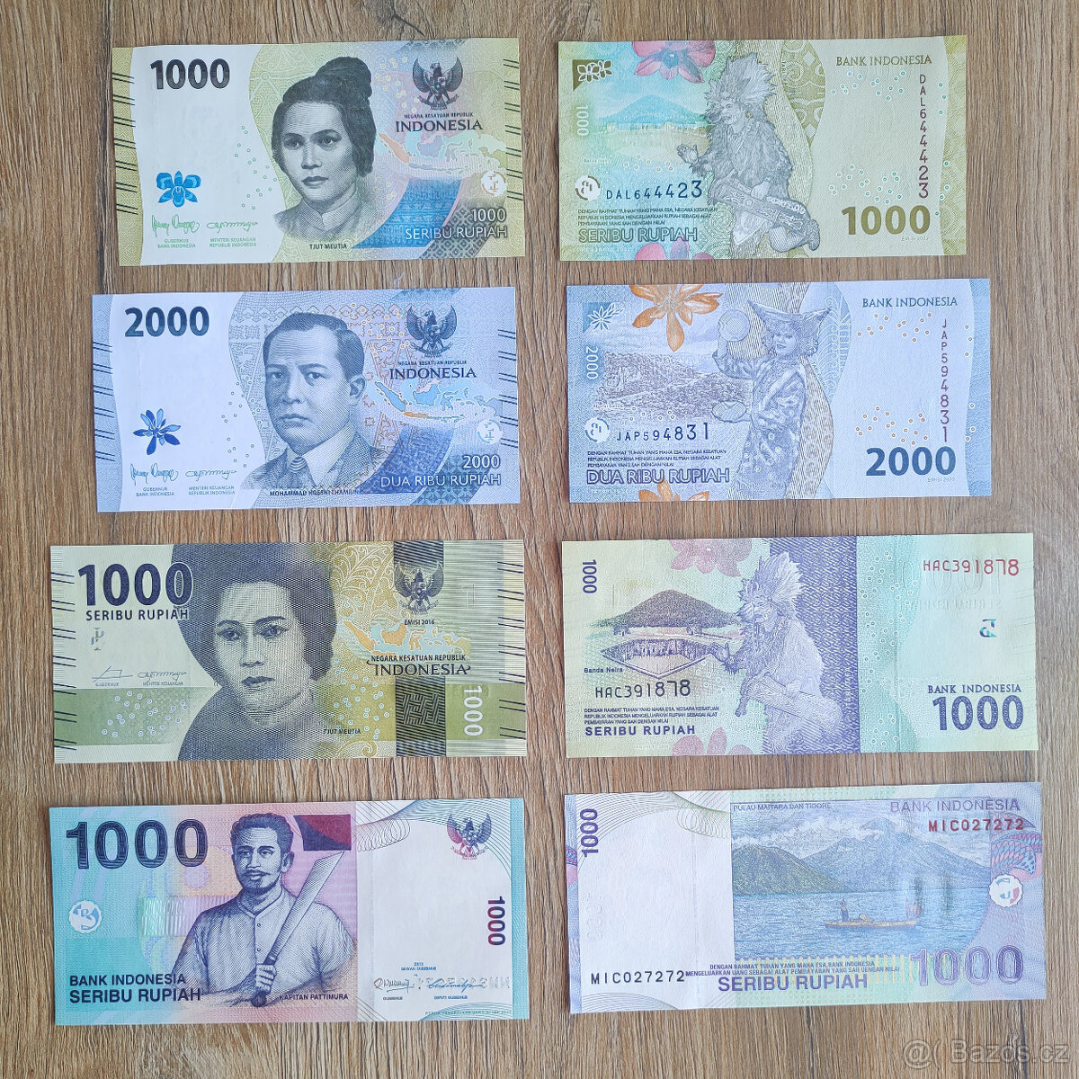 4 bankovky z Indonésie - 2