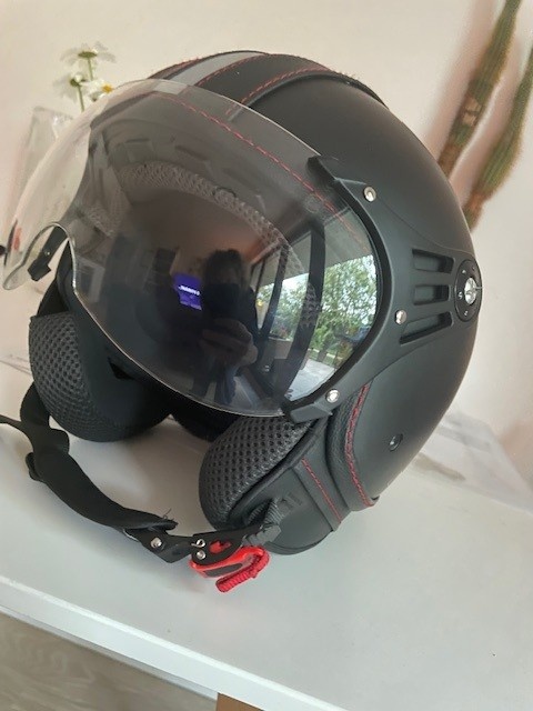 Přilba/helma RIDERO otevřená matná černá - 2