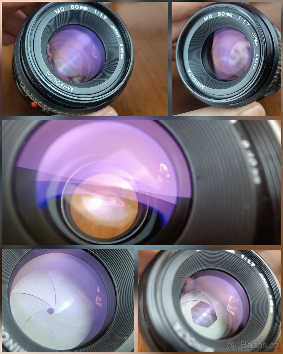 Minolta x-3000 s obj. Minolta 1.7/50 mm + blesk 320X, MD - 2