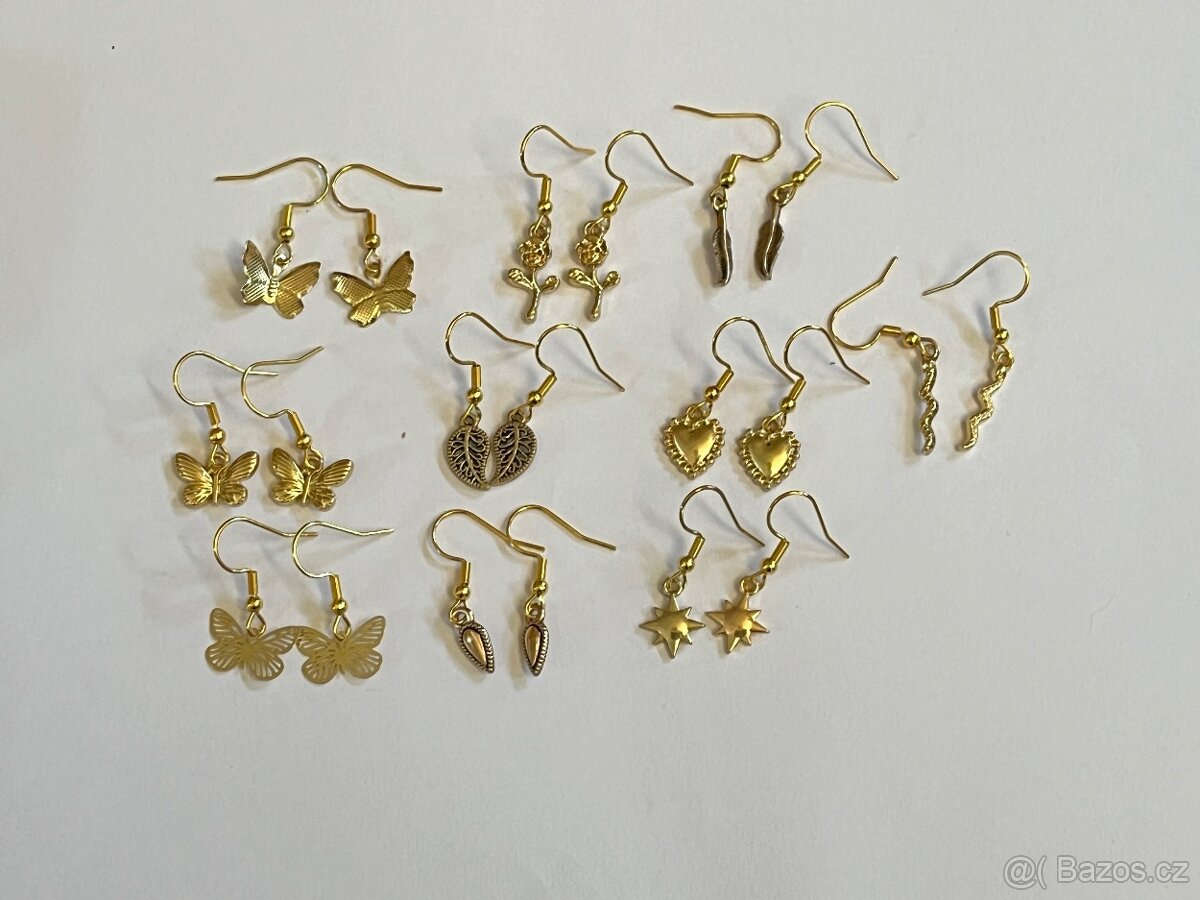 Naušnice ve zlaté barvě - 2