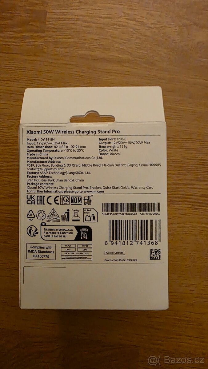 Bezdrátová nabíječka 50w Xiaomi - 2