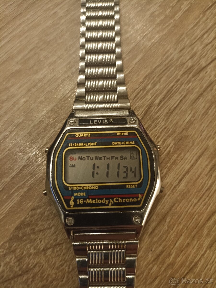 Retro digitální hodinky Levis - 2