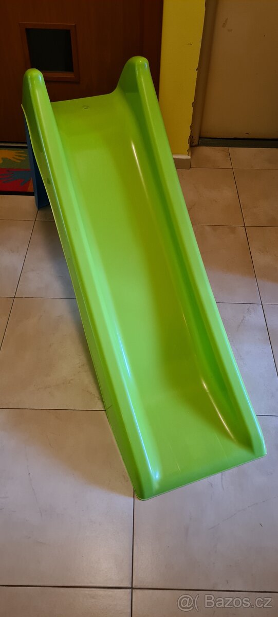 Venkovní skluzavka zelena modrá - 2