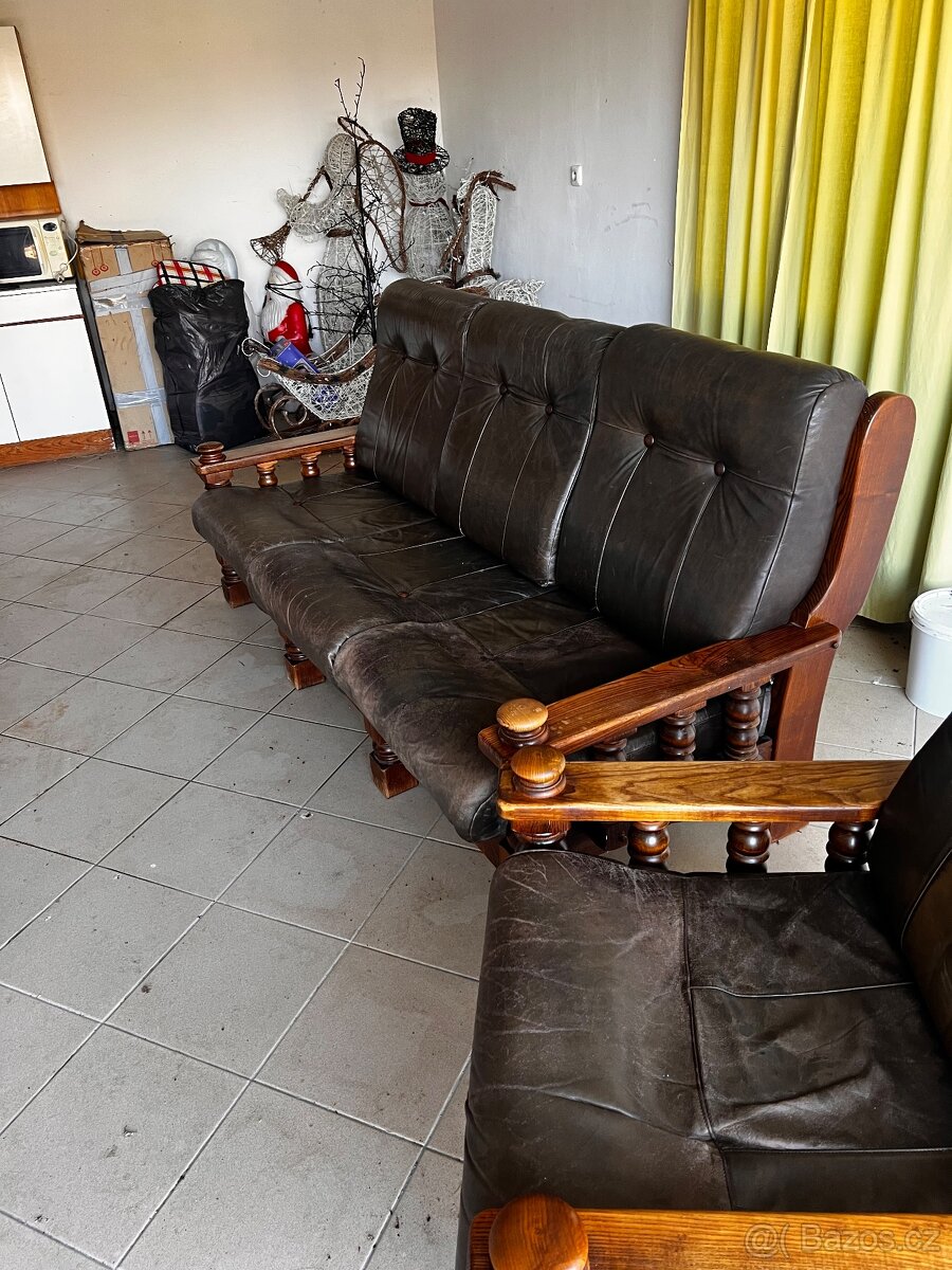 Rustikální sedací souprava - 2