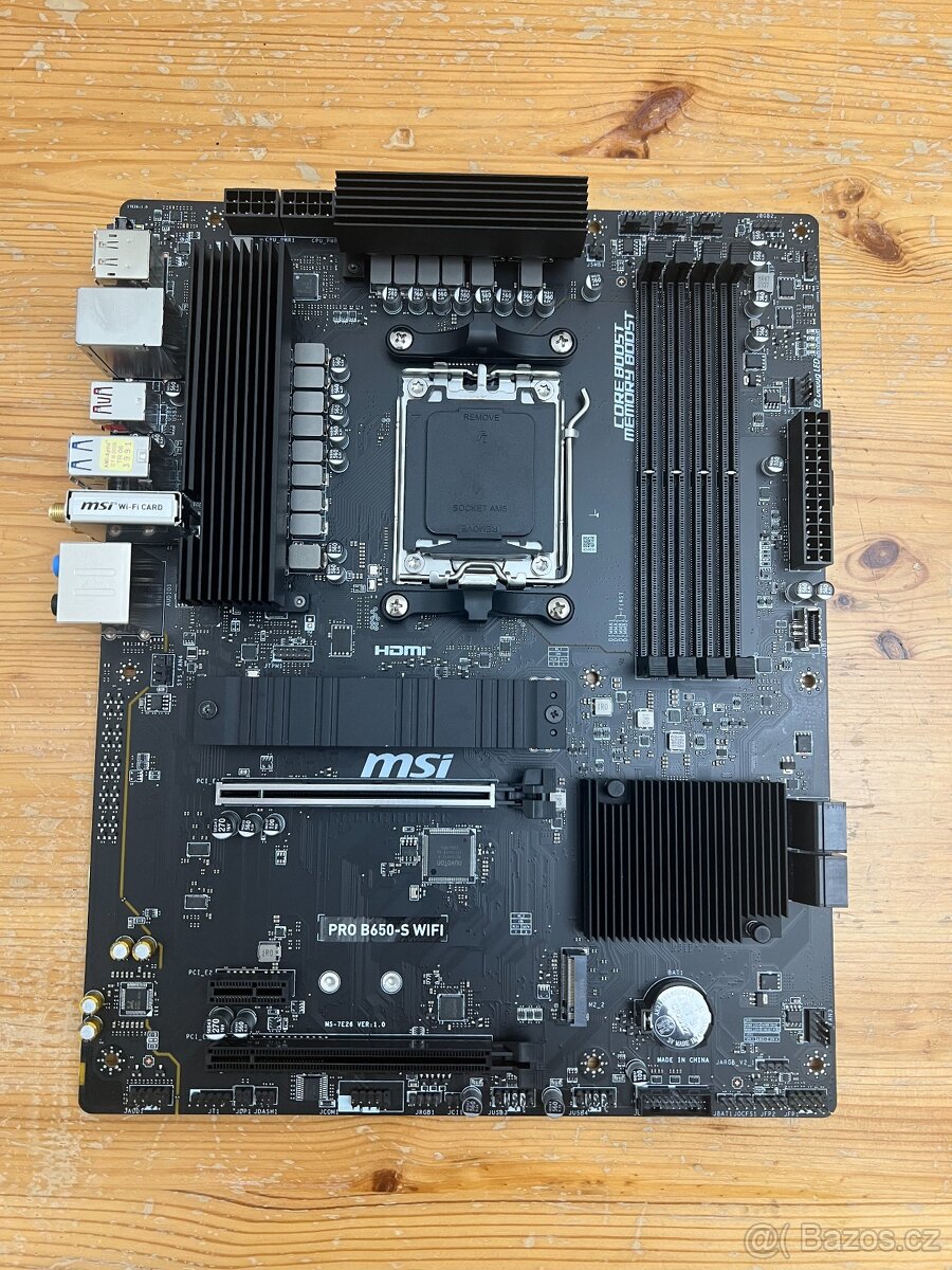 MSI PRO B650-S WIFI Socket AM5 Funkční,Záruka - 2
