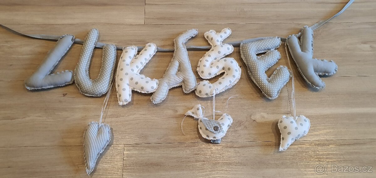 Vybavení do postýlky,: kapsář, nápis Lukášek - 2