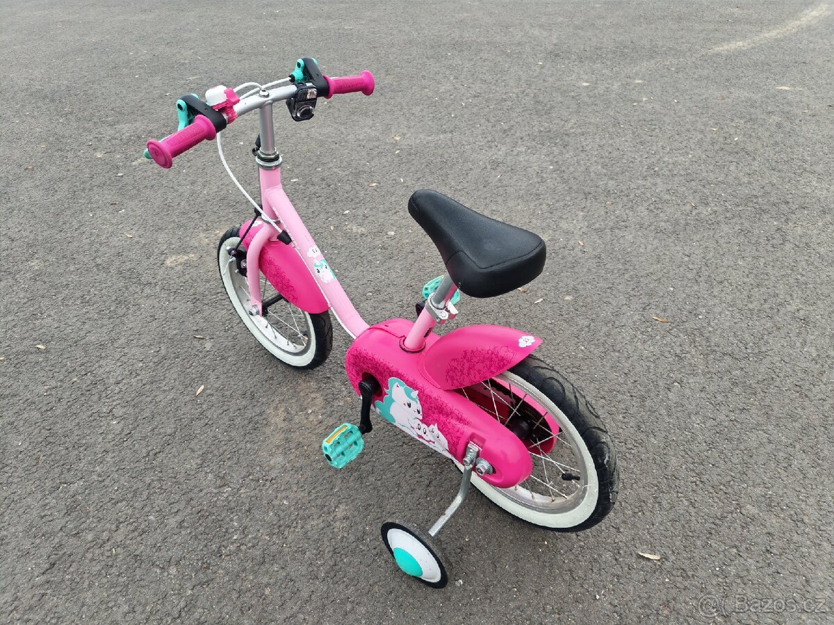 Prodám Dětská kola 14" ( dívčí ) Decathlon B-twin , - 2