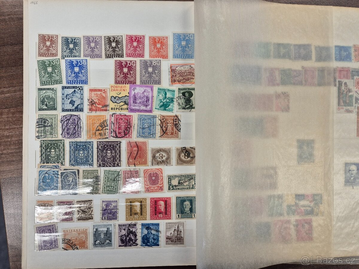 Prodám 4 plná alba známek - 2