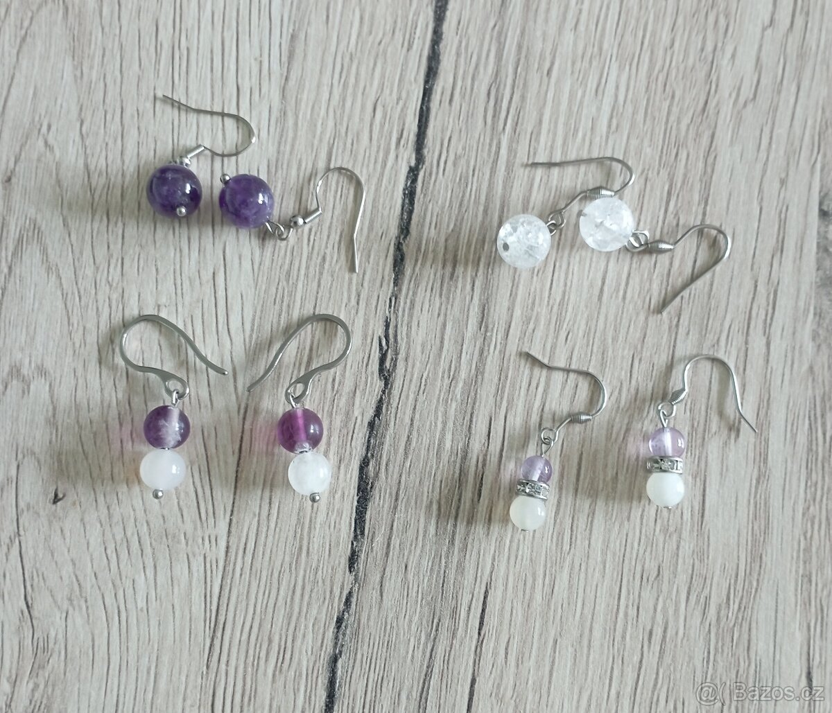 Náušnice z minerálů - 2