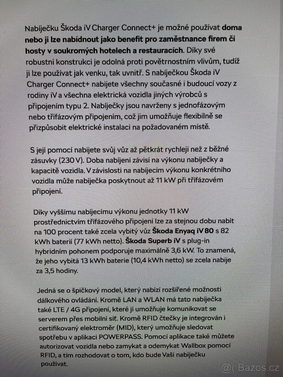 Nabíjecí wallbox škoda - 2