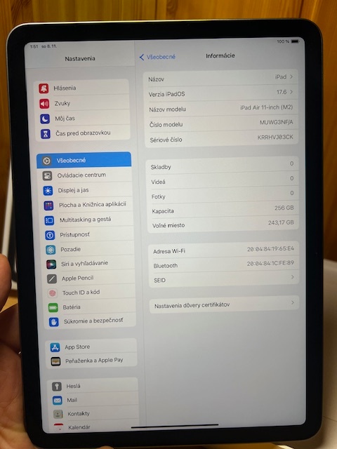 Tablet Apple iPad Air 11" M2 Wi-Fi 256GB - 2