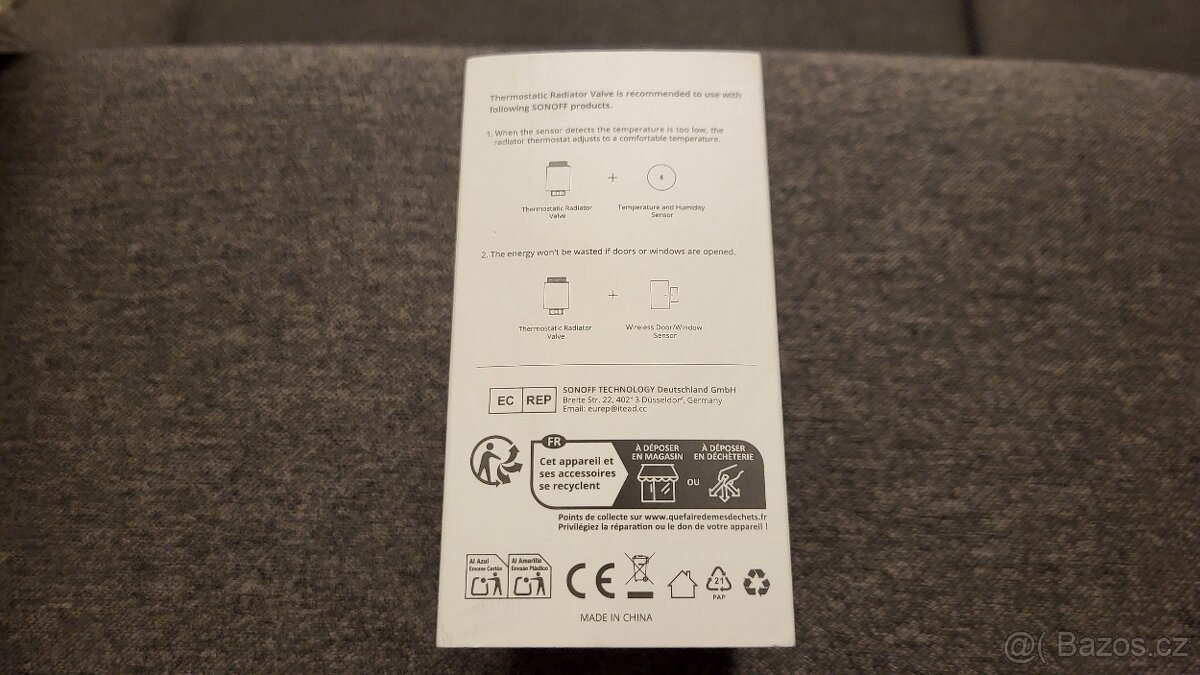 SONOFF Zigbee Thermostatic Radiator Valve-termohlavice,nová - 2