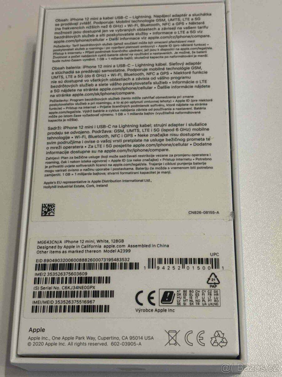 Apple iPhone 12mini 128GB Bílý + obaly - 2