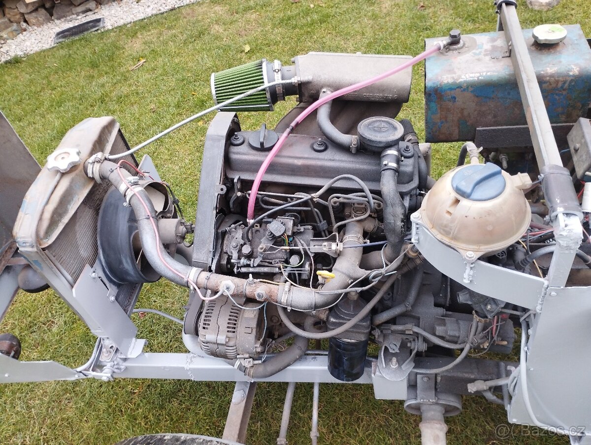 Traktůrek, malotraktor domácí výroby, diesel - 2