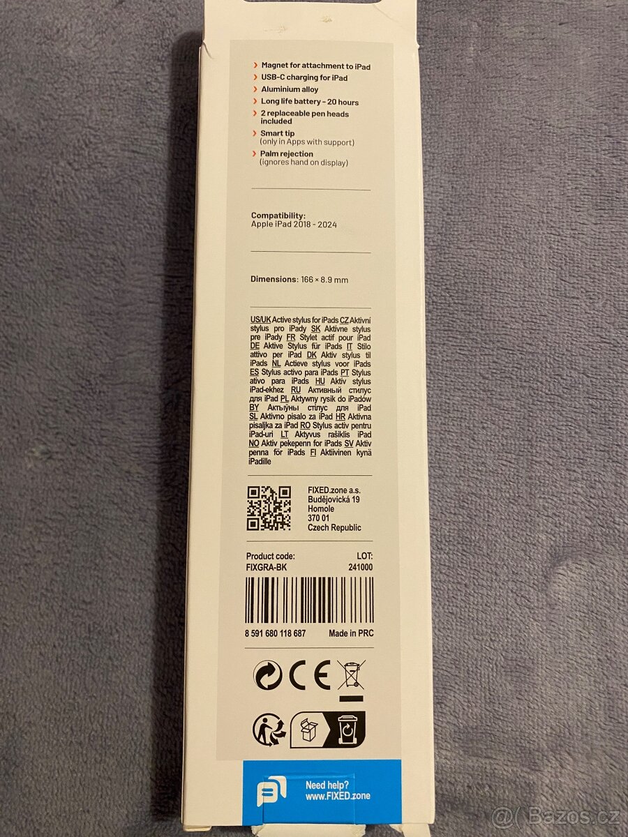 Dotykové pero FIXED Graphite pro iPad nové - 2