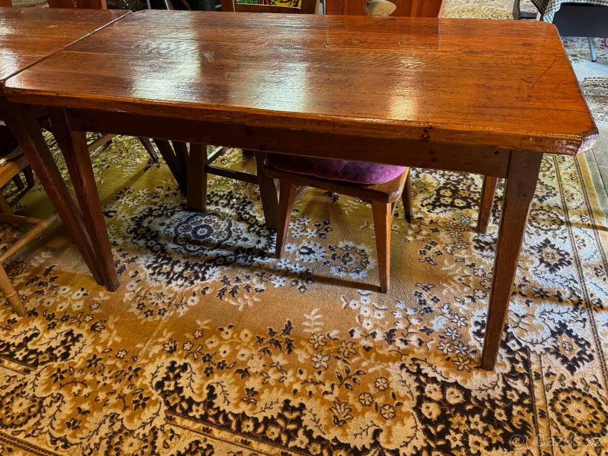 stůl modřínový 64 x 130 cm, 2 kusy - 2