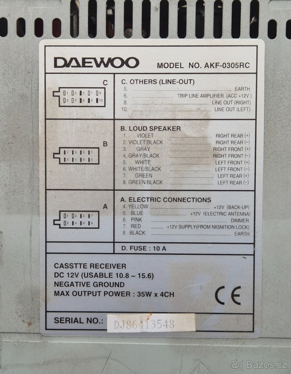 Panel autorádia - 2