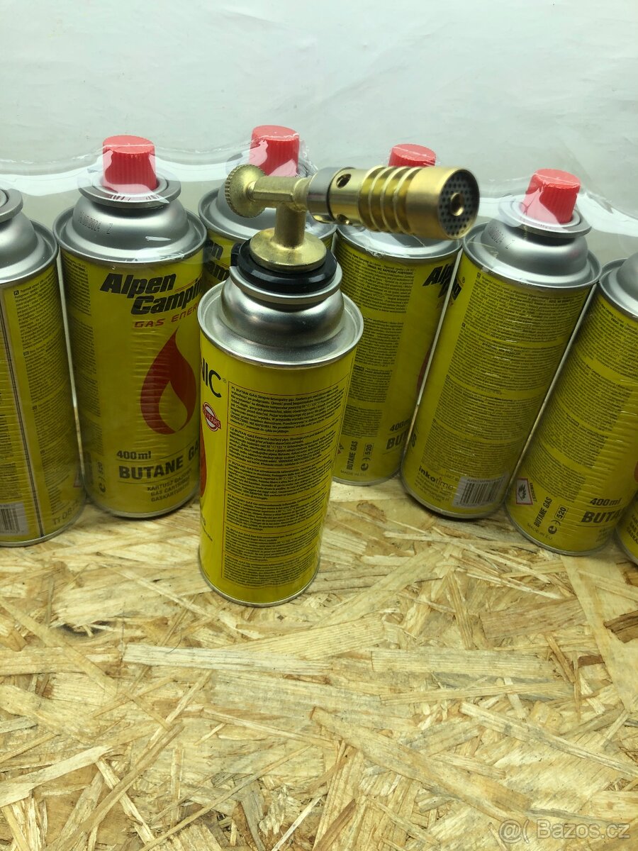 Mosazný hořák + 4x kartuš - 2