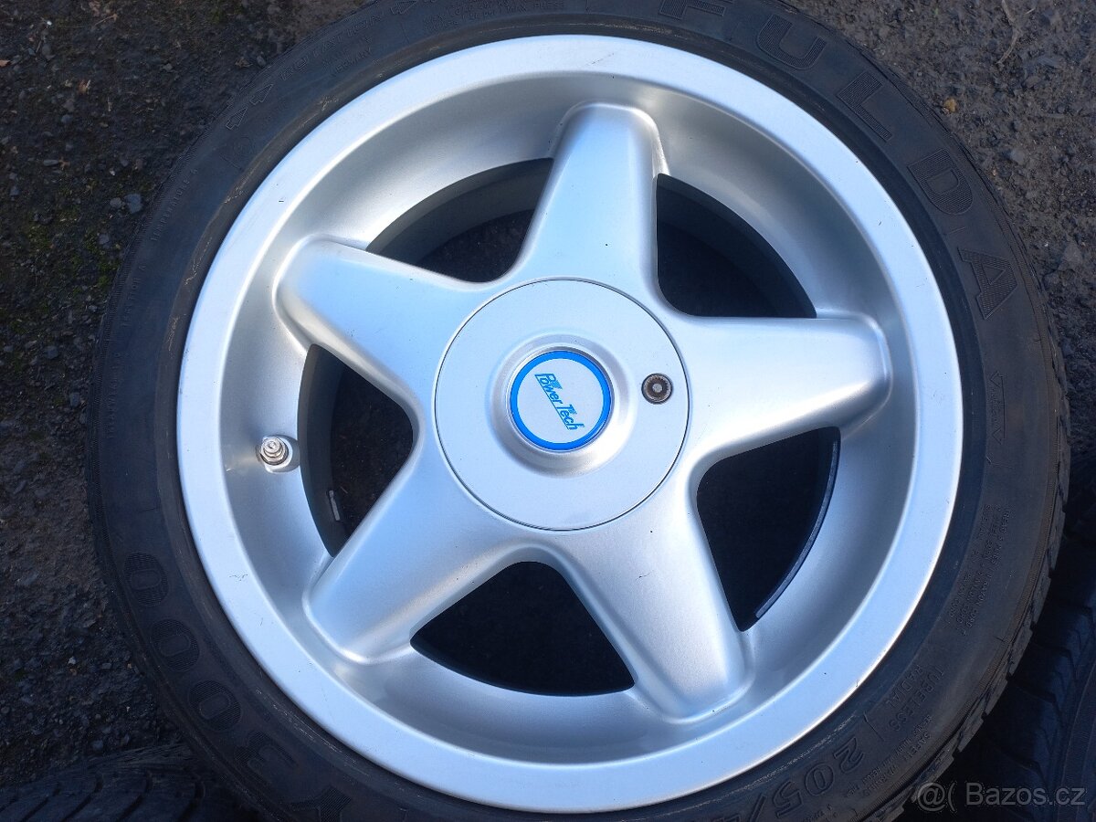 Prodám sadu ALU kol POWERTECH 205/45R16 letní - 2