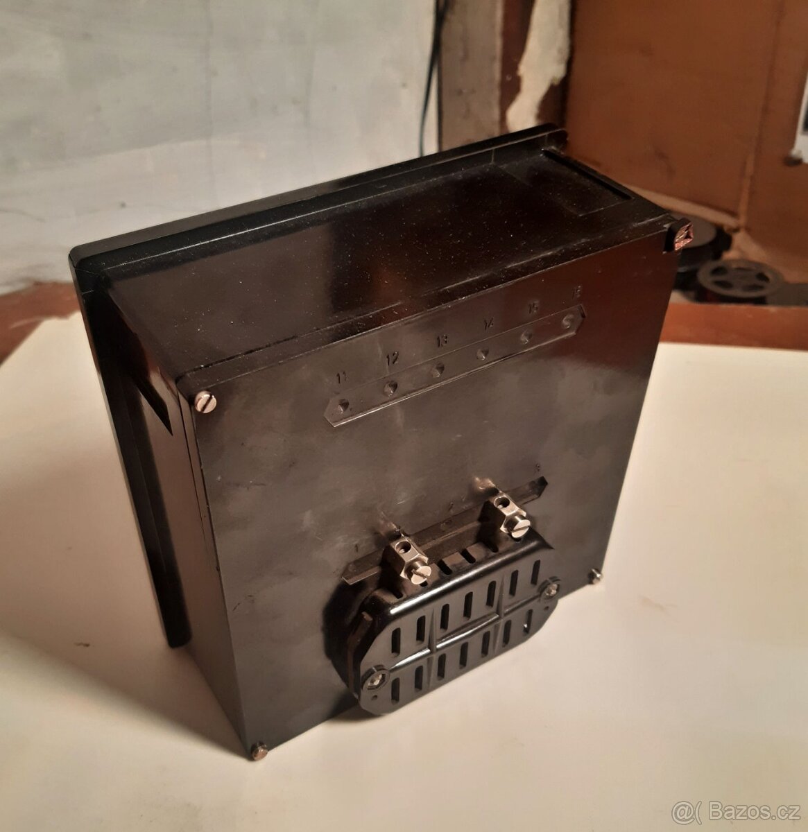 Bakelitový voltmetr Metra Blansko 500V - 2