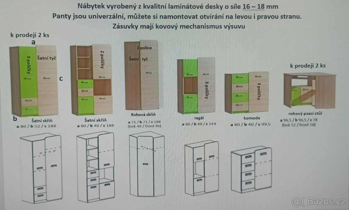 Sestava nábytku do dětského pokoje - 2