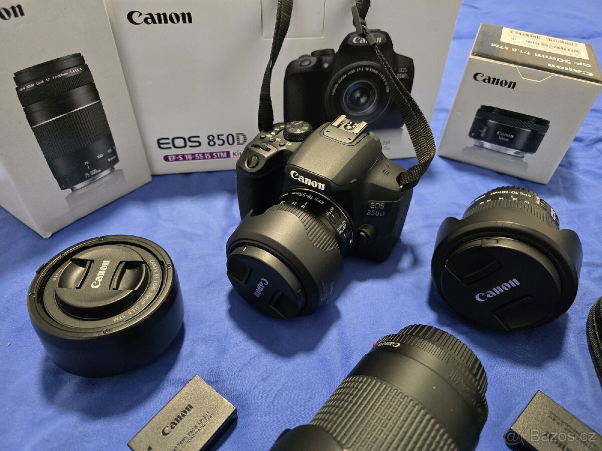 Canon 850D plus sada objektivů - 2